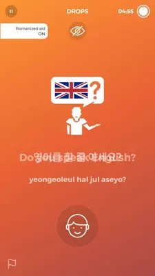Drops Learn Korean android App screenshot 3